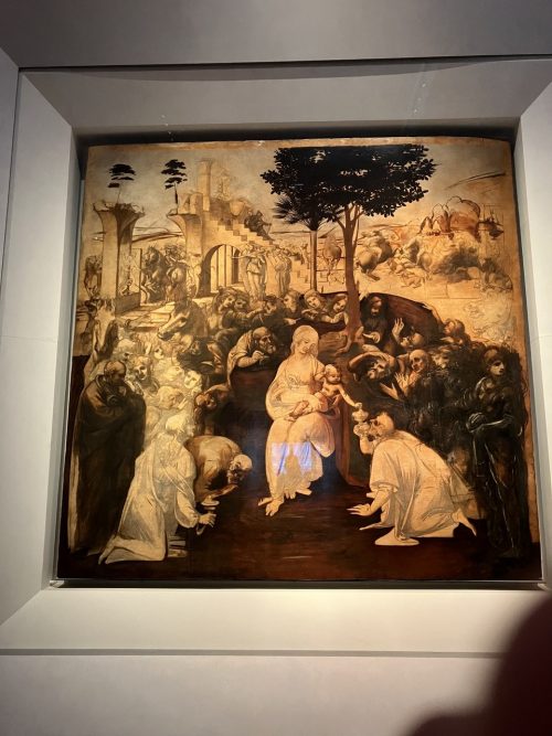 ウフィツィ美術館で作品をじっくり鑑賞しました