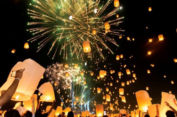 チェンマイのイーペン祭り（コムローイ祭り）