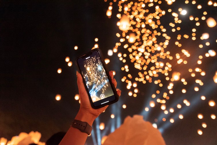 チェンマイのイーペン祭り（コムローイ祭り）