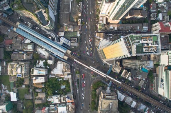 アソーク駅の俯瞰写真