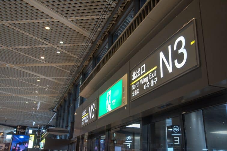 タイライオンエア成田空港のチェックインカウンター第1ターミナル北ウィング