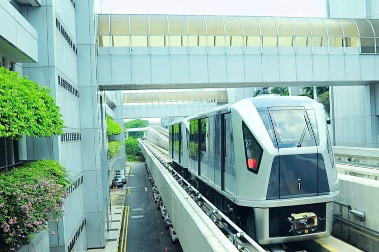 チャンギ空港のスカイトレイン