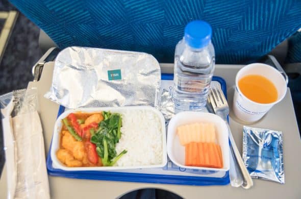 バンコクエアウェイズの機内食