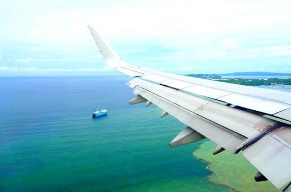 フィリピン航空 飛行機からの眺め