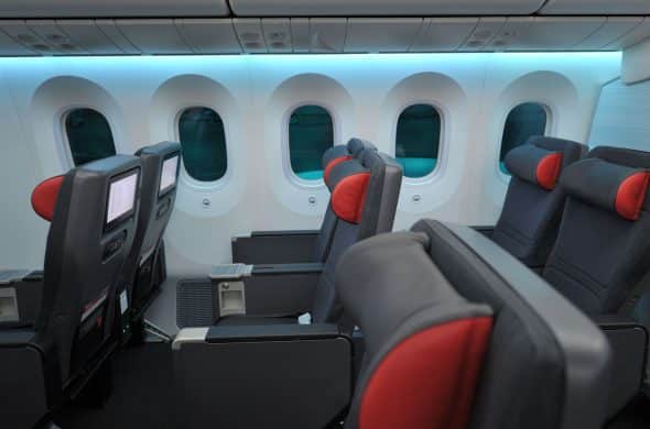 エアカナダ・プレミアムエコノミー・座席