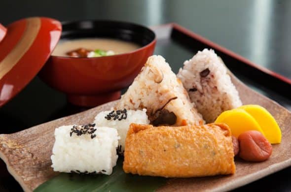 ホテル日航グアム 味噌汁 おにぎり