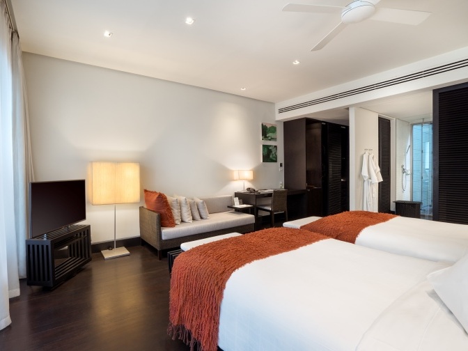 ツインパームスプーケットのデラックスパームルーム