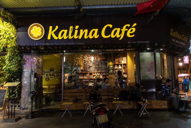 kalina cafe in hanoi