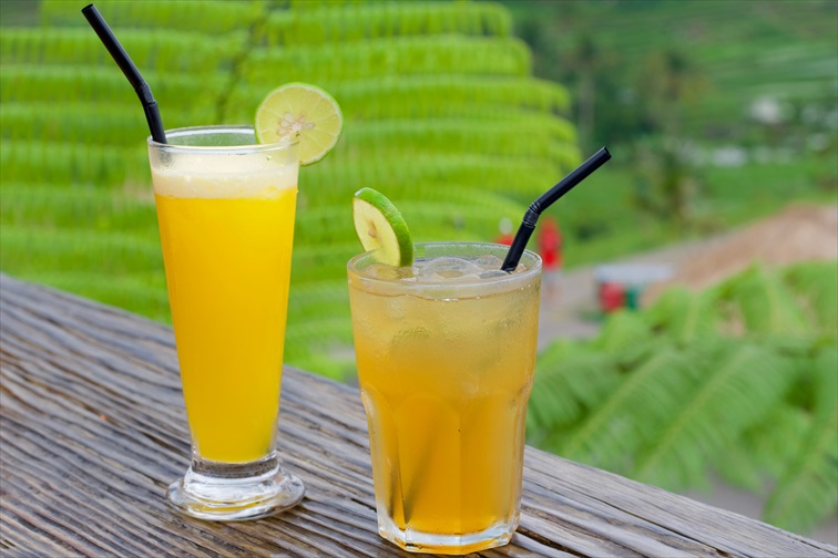 ライステラスを眺めながらちょっとひと休み