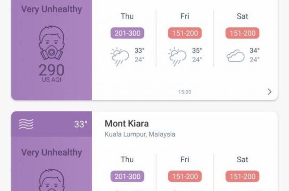 大気汚染数値をリアルタイムでチェックできるアプリ「Air Visual」