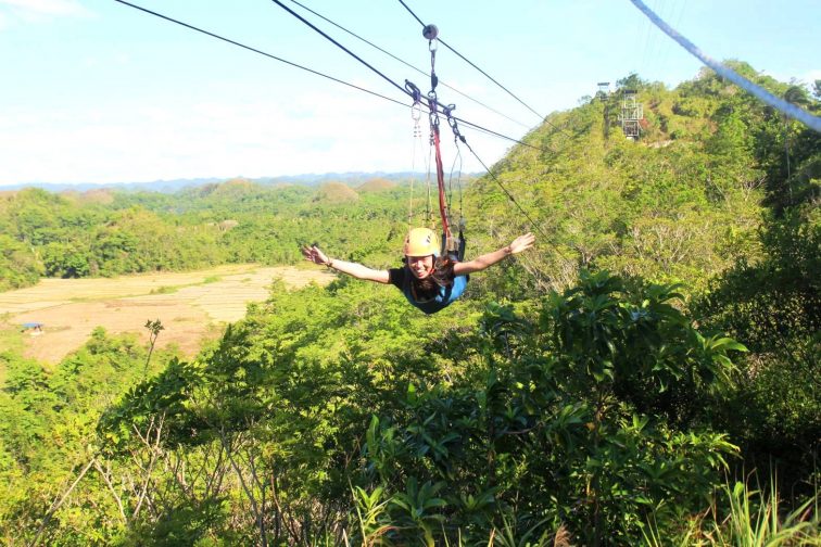 ボホール島 zipline に挑戦！