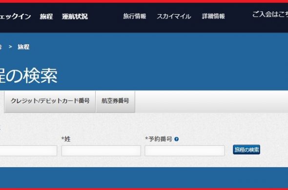 アエロメヒコ・WEBチェックイン