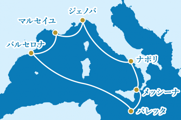 MSCグランディオーサ 春夏秋クルーズコース