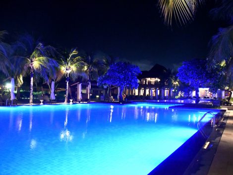 night pool at crimson resort cebu tour
