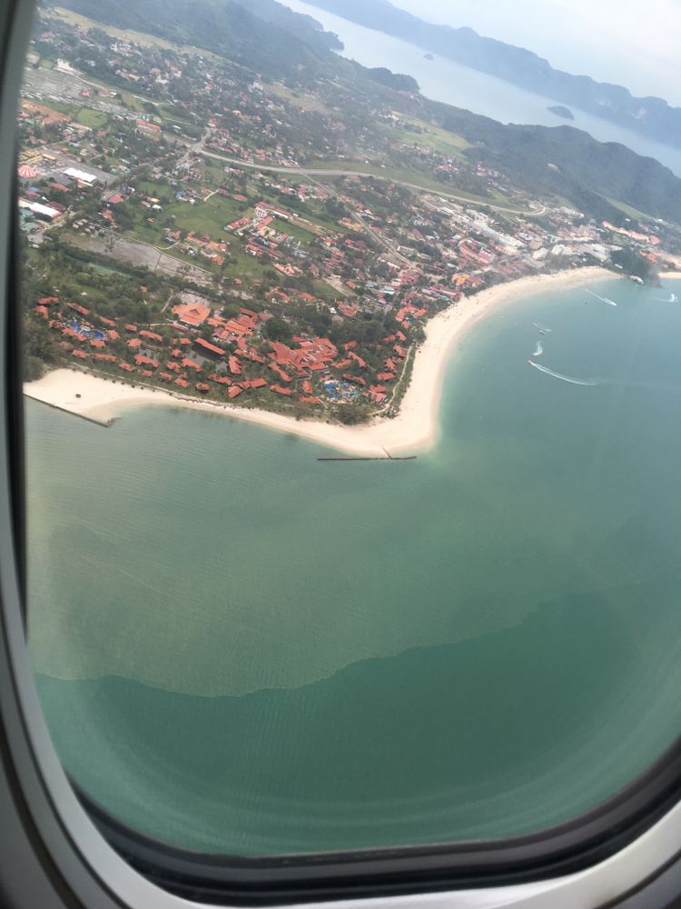 飛行機からのランカウイ島の眺め