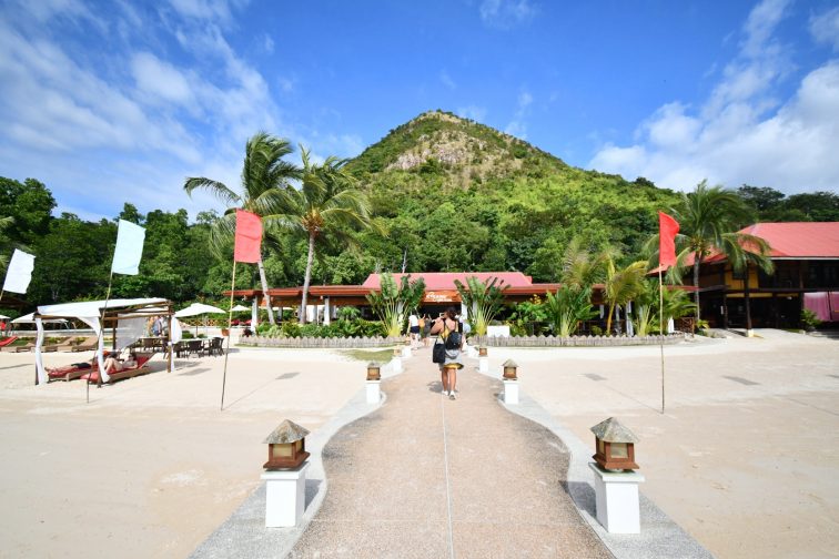 bridge to the resort