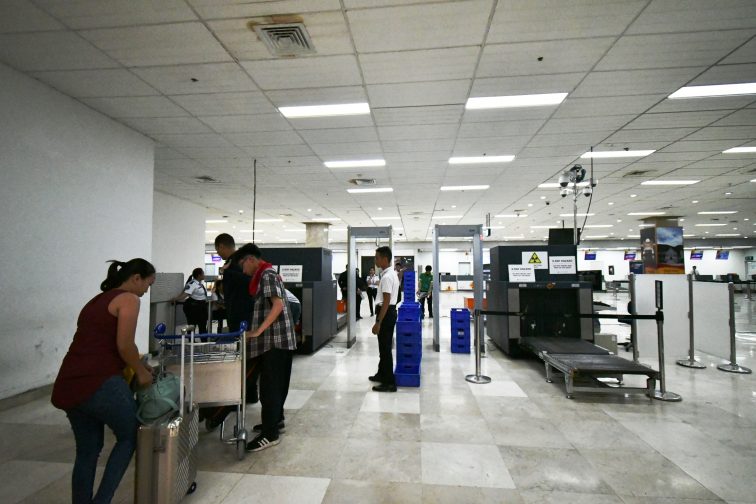 security check at the cebu domestic airport