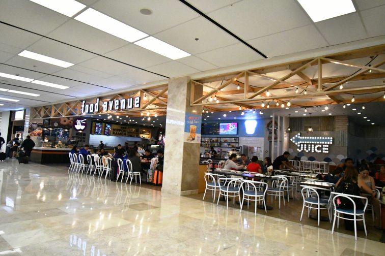 food court at the airport
