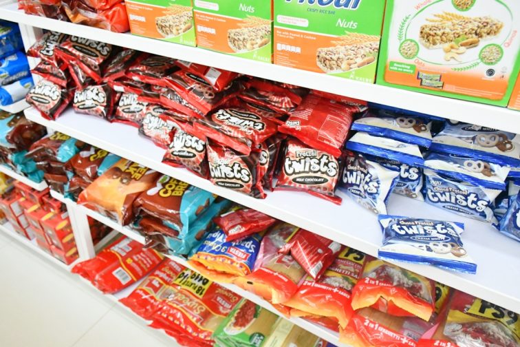 snacks in drugstore