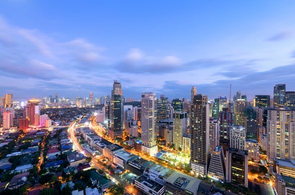 Manila Skyline, Philippines.