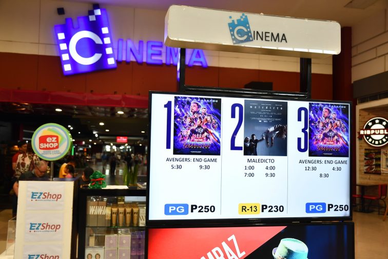 SM city cebu in front of the movie theater at 4F