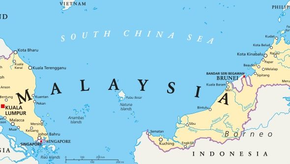 マレーシアの地図