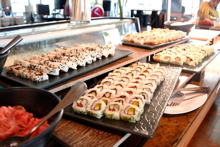 Crimson hotel sushi