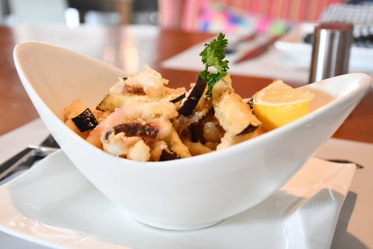 calamari fritter ordered at the restaurant