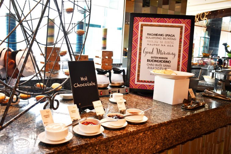 raddison hotel breakfast muffins on the wheel