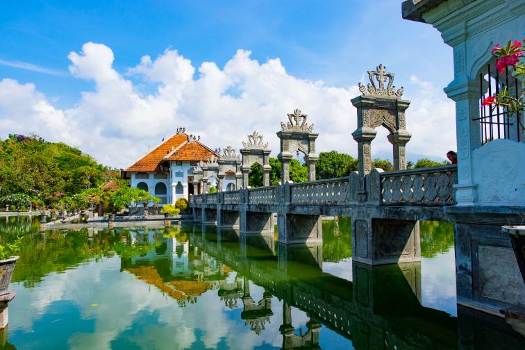 Karangasem water temple palace in Bali