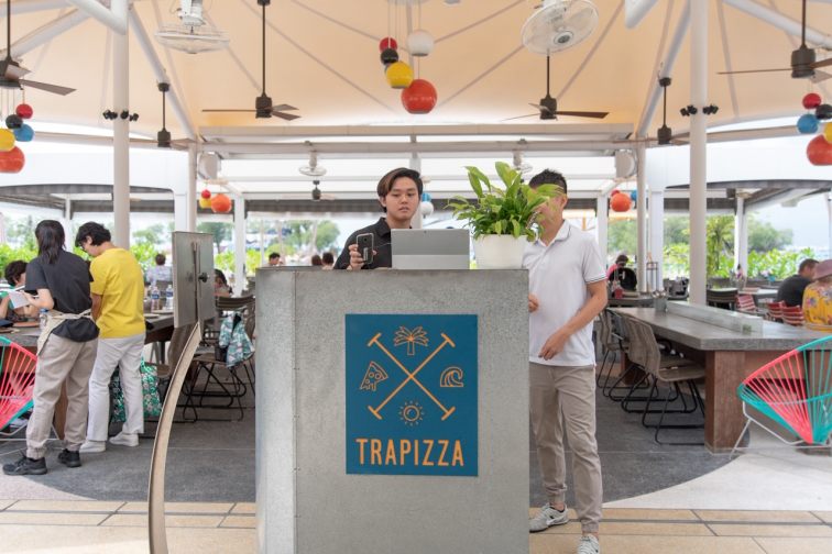 セントーサ島のイタリア料理店「トラピッツァ（TRAPIZZA）」