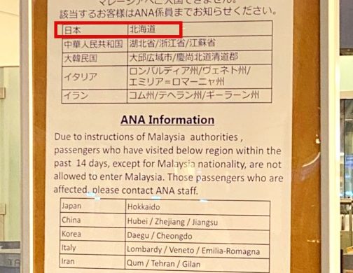 クアラルンプールの空港の様子