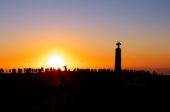ポルトガル ロカ岬 夕陽