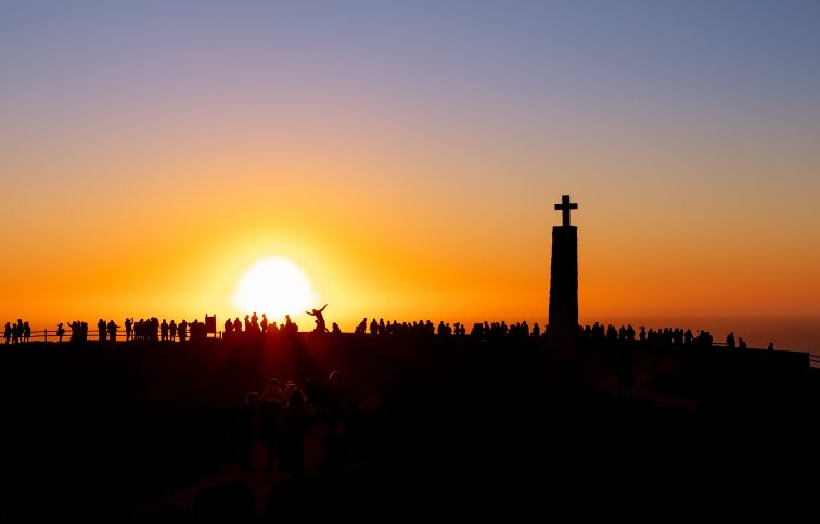 ポルトガル ロカ岬 夕陽