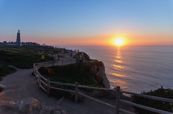 ポルトガル ロカ岬 夕陽