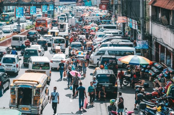 traffic jam in Philippines
