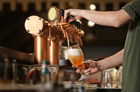 beer tasting at the brewery