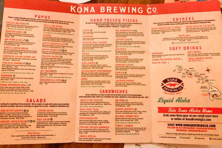 cona foodmenu