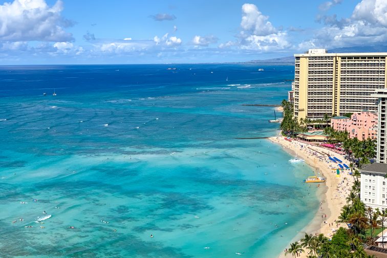 aston waikiki beach tower view