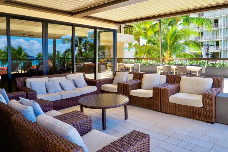 aston-waikiki-beach-tower-chilling at the sofa