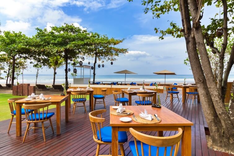 Sunset On Seminyak Beach Deck