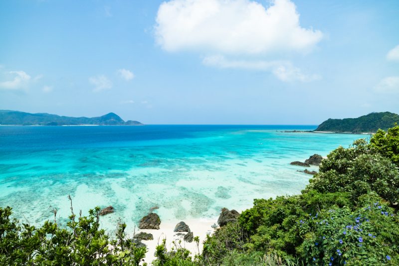 Tropical,Beach,Paradise,With,Clear,Turquoise,Blue,Water,,Amami,Oshima