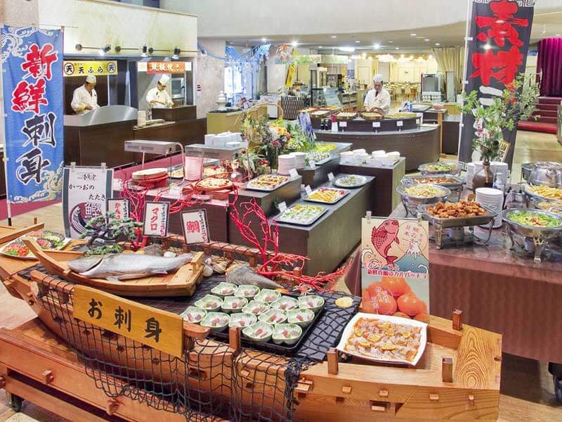 バイキング会場風景｜奥道後 壱湯の守