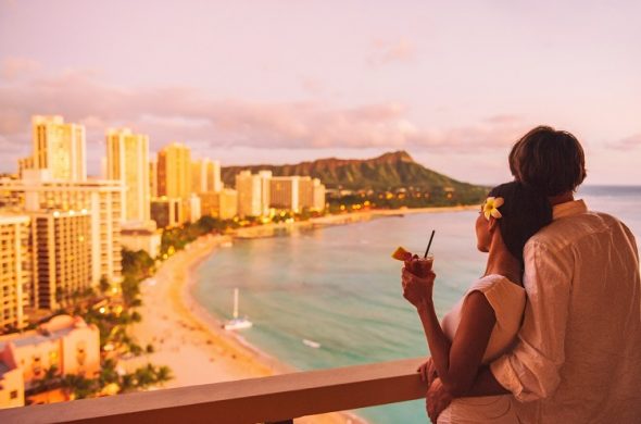 ハワイ　新婚旅行
