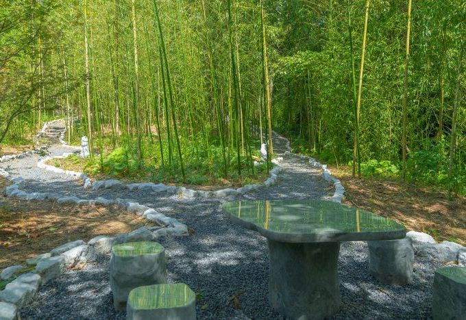 竹林庭園で散策を楽しもう｜奈良偲の里　玉翠