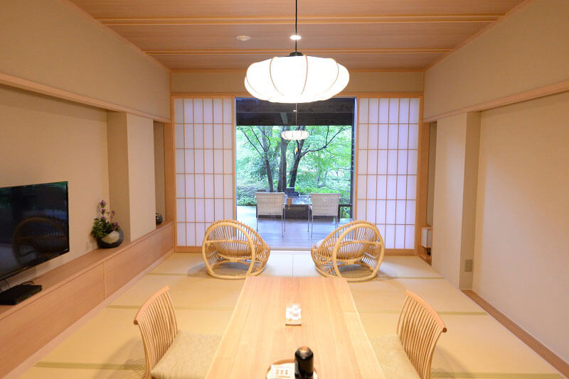 純和風の和室（画像提供：箱根強羅 白檀）