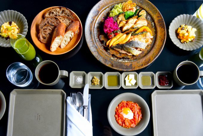 彩りも美しい「ふきよせ」の朝食