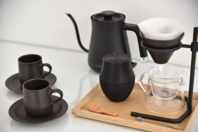 AMANOのコーヒーと山中漆器のカップ