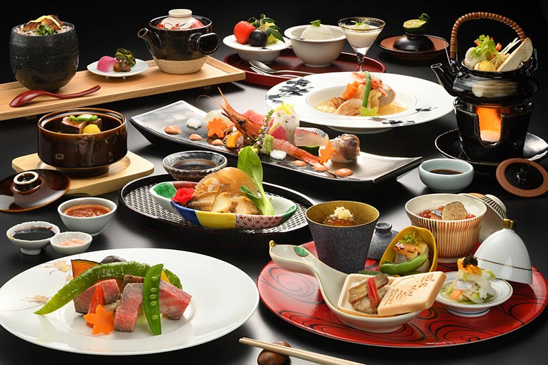 夕食会席料理一例（基本料理）｜山の神温泉 別墅 清流館