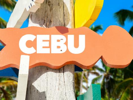 セブ島の看板